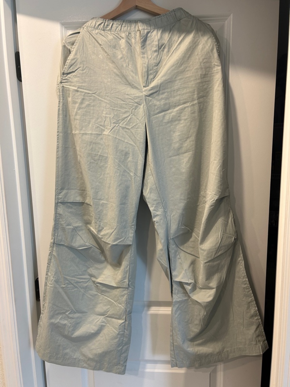 Zara Light Sage Wide Leg Pants